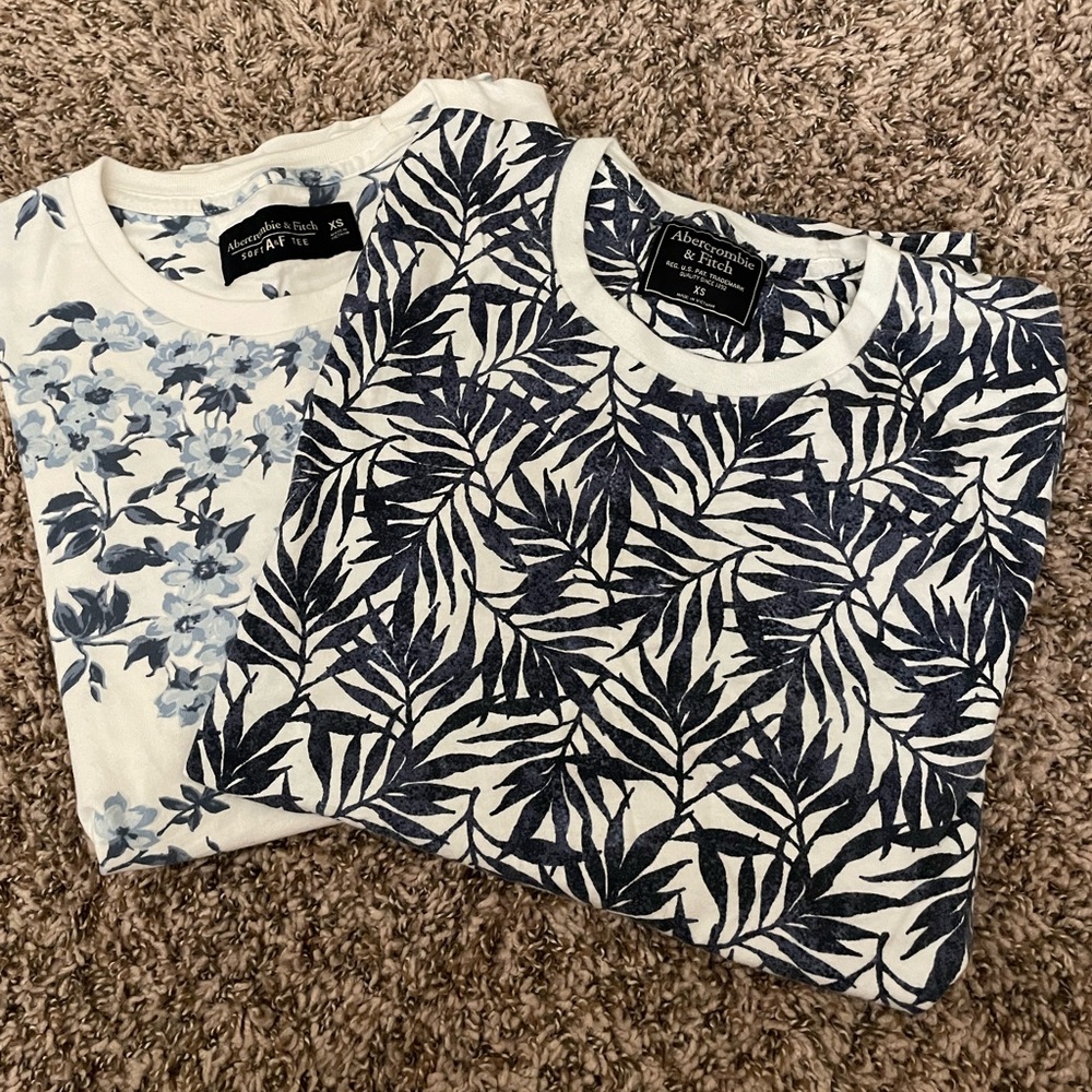 2 shirts - 1 price! From Abercrombie, both size XS.